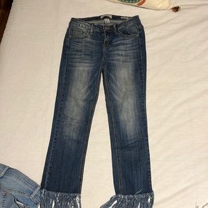 Judy blue dark blue cropped fit jeans - great condition